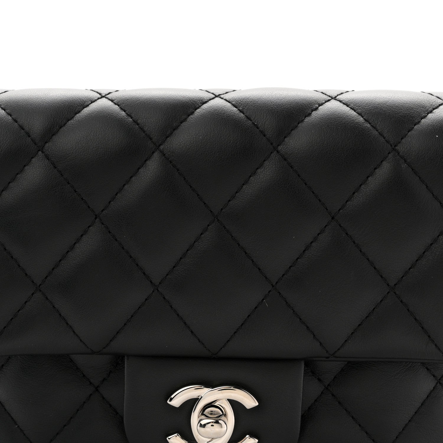 Chanel Calfskin Quilted CC Uniform Flap Belt Bag Black 8 of 10