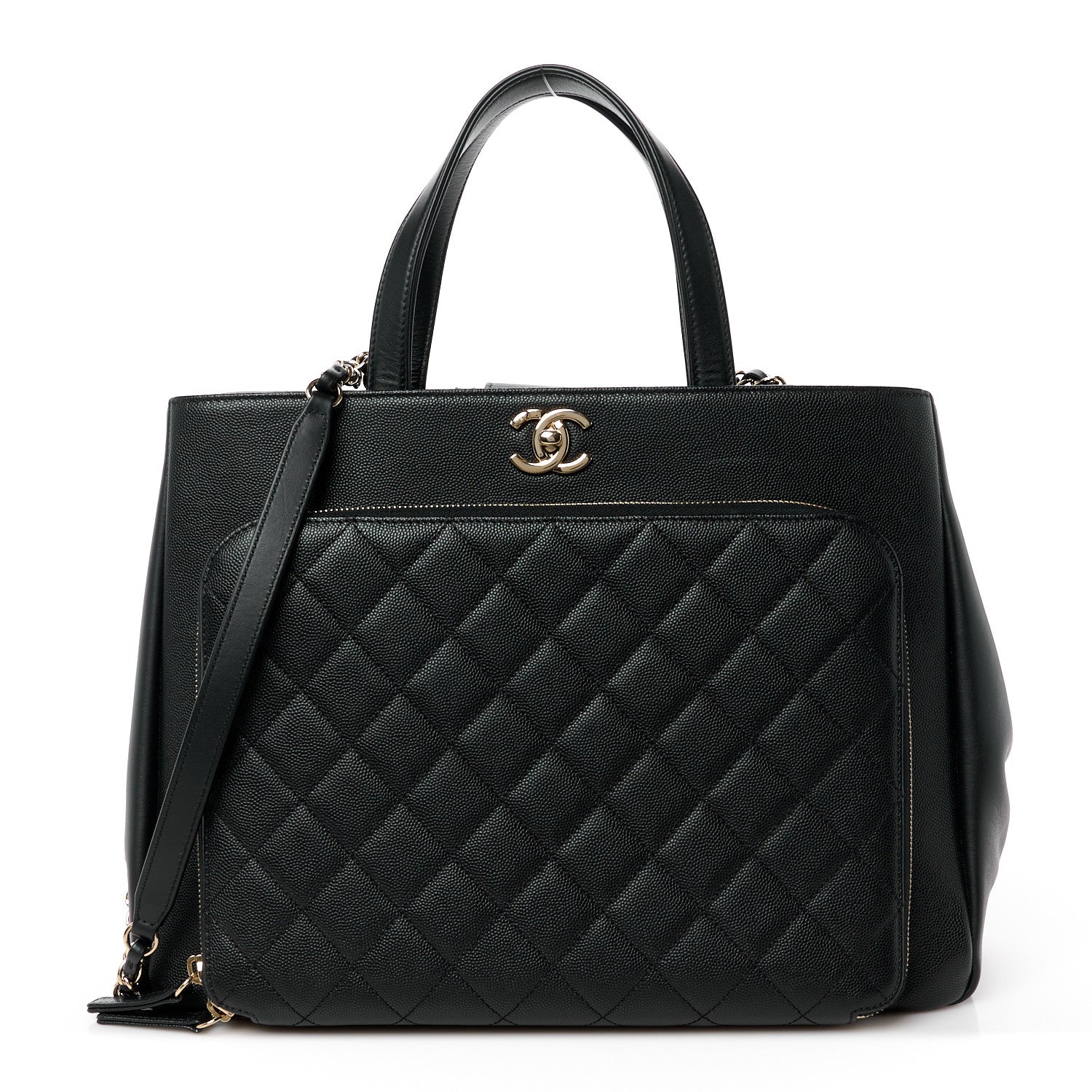 Chanel Caviar Quilted Large Business Affinity Shopping Bag Black 1 of 13