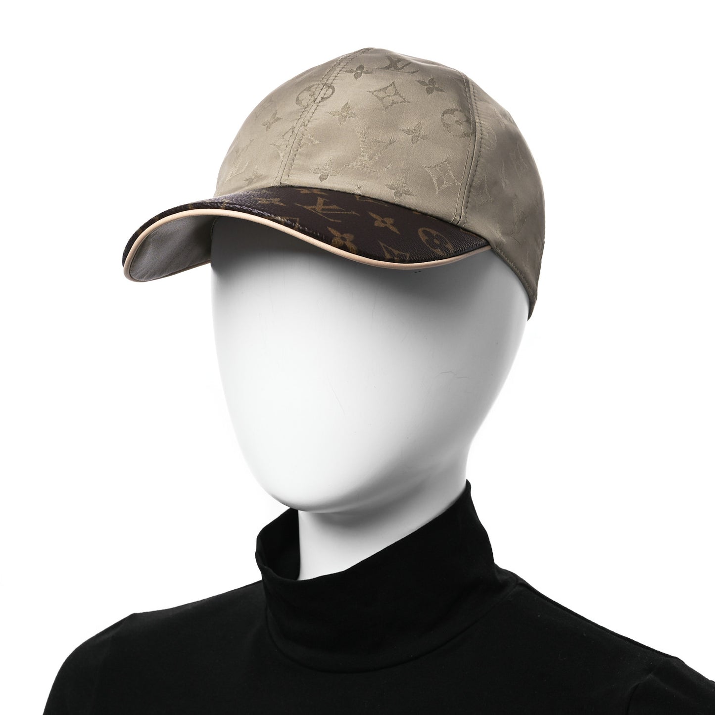 Monogram Polyester Silk LV Get Ready Cap M Beige