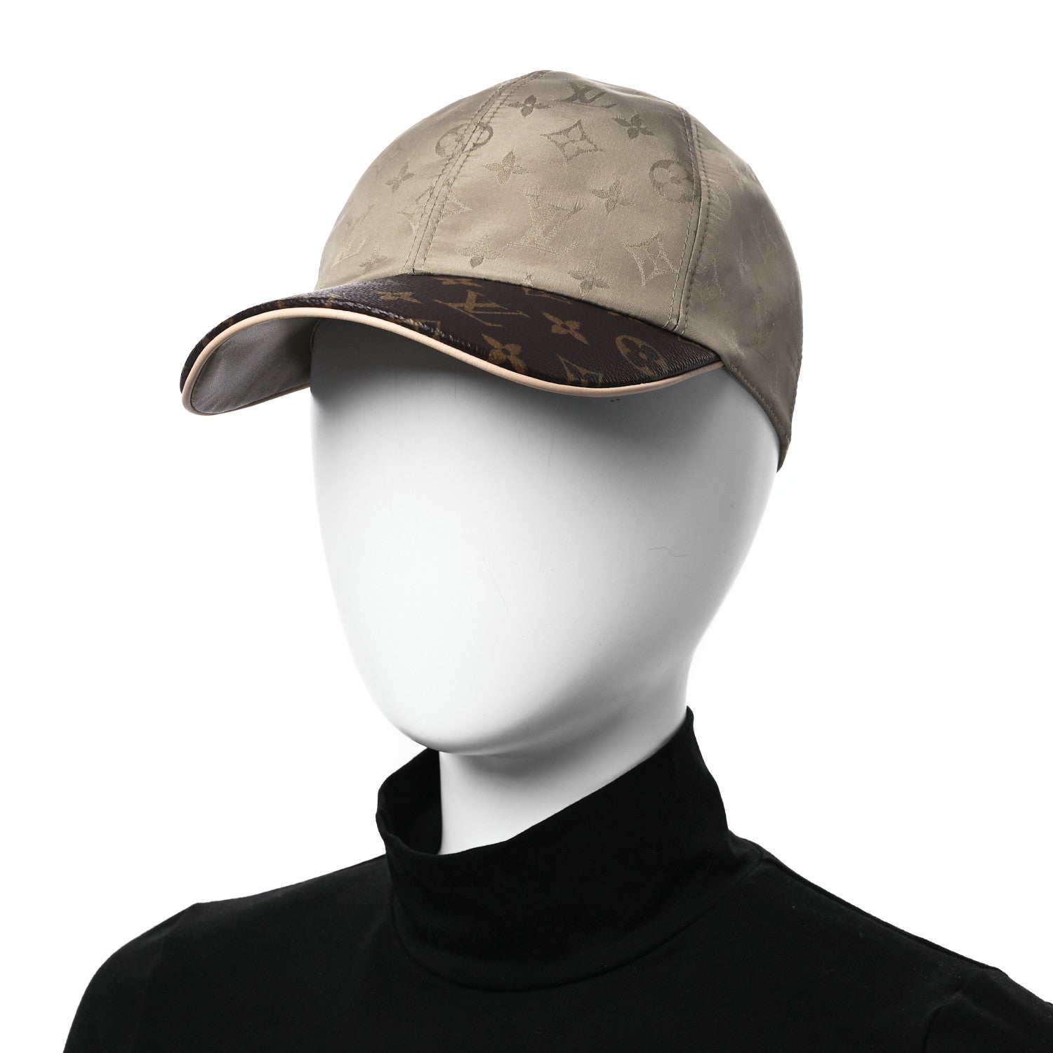 Louis Vuitton Monogram Polyester Silk LV Get Ready Cap M Beige 2 of 12