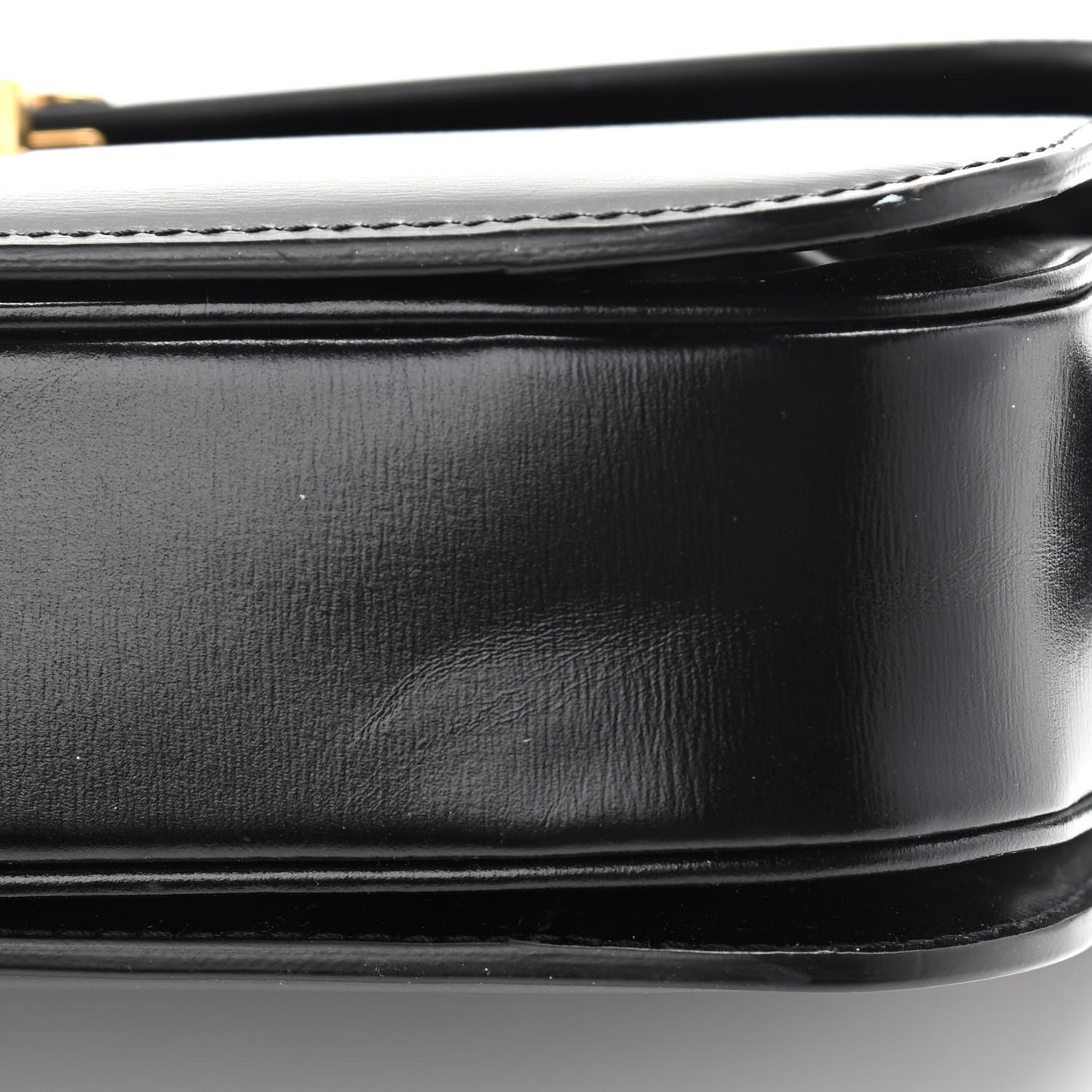Shiny Calfskin Large Triomphe Black