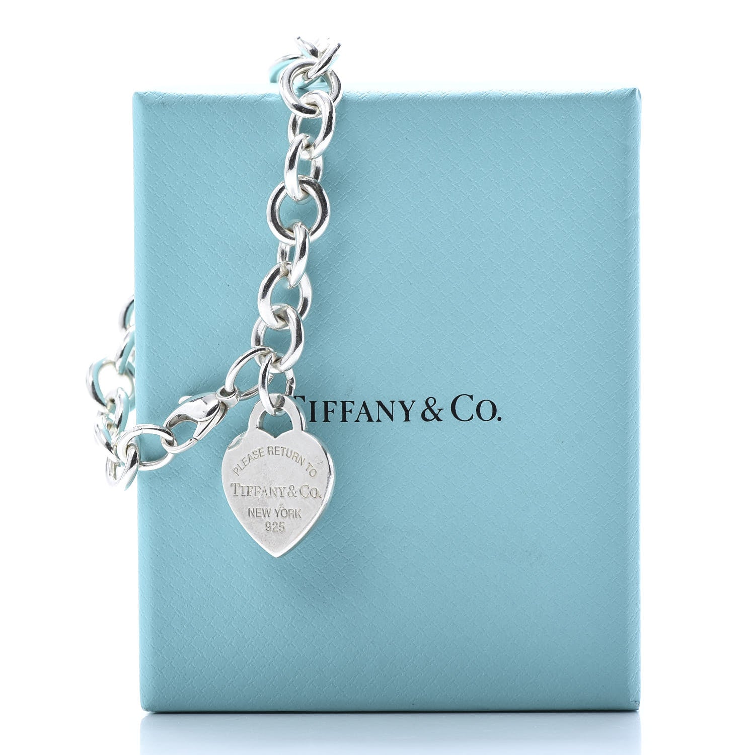 Tiffany Sterling Silver Return to Heart Tag Charm Bracelet 6 of 6