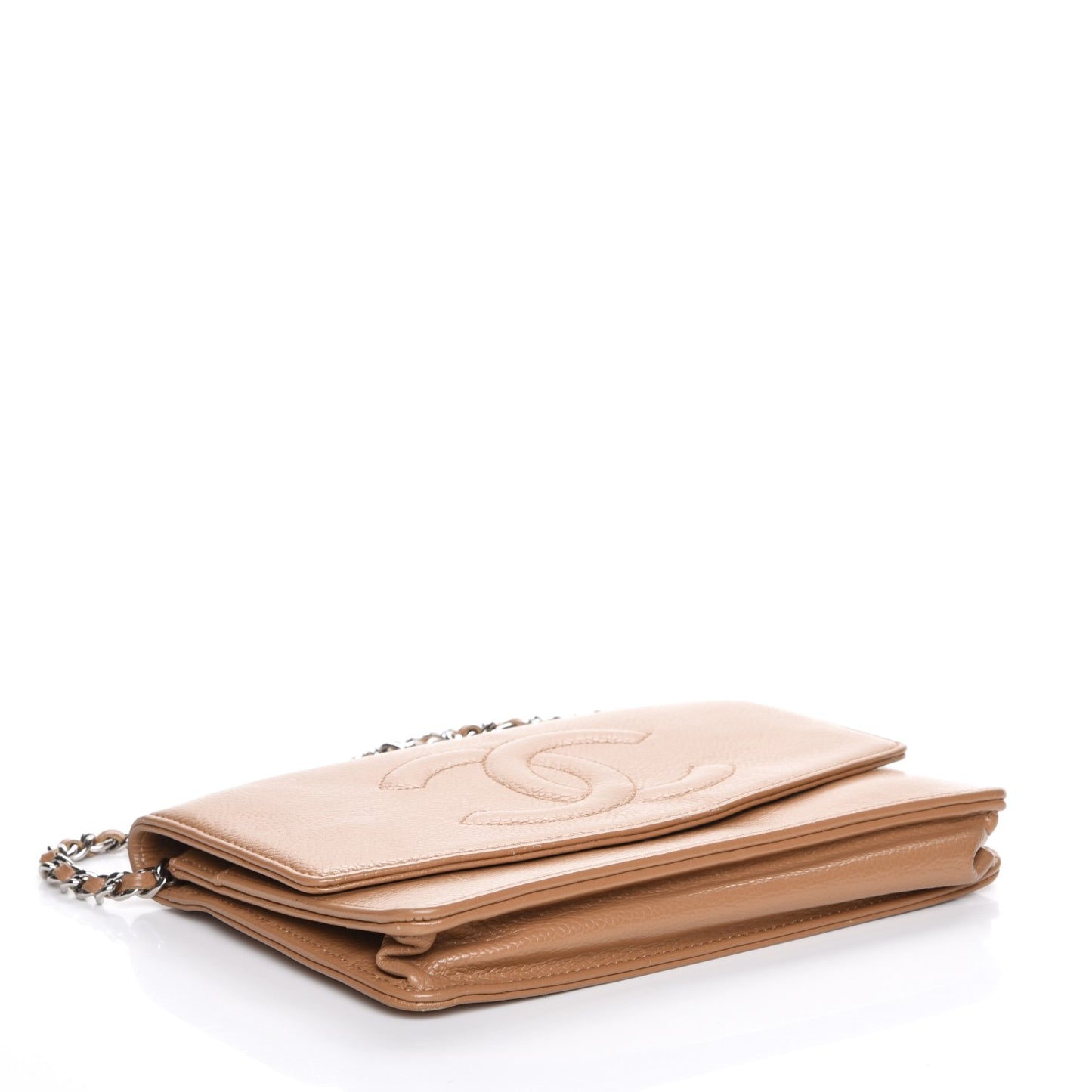Caviar Timeless CC Wallet On Chain WOC Beige