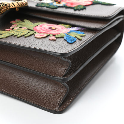 Gucci Calfskin Web Owl Embroidered Medium Dionysus Shoulder Bag New Acero Multicolor 9 of 9