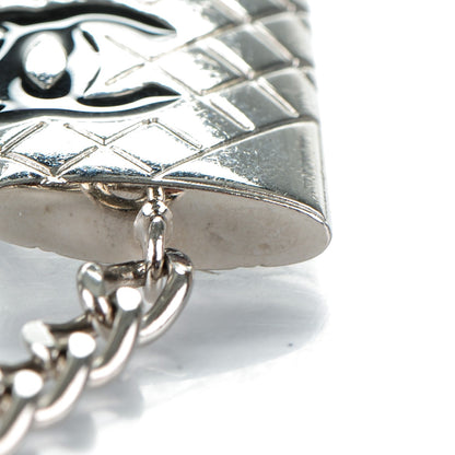 Chanel Enamel CC Cambon Chain Belt Silver Black 5 of 5