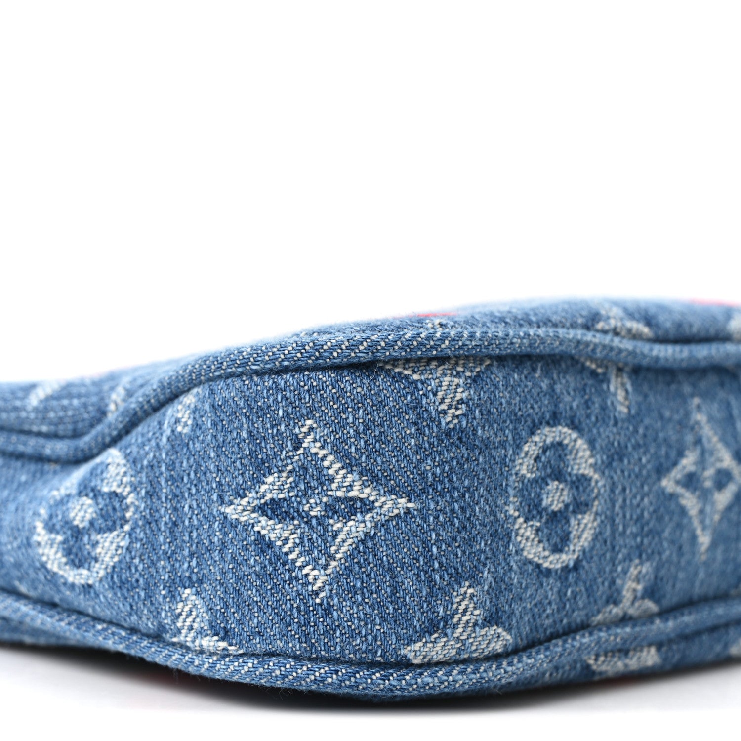 Louis Vuitton LV X TM Monogram Denim Cerises Pochette Accessories Blue 8 of 9