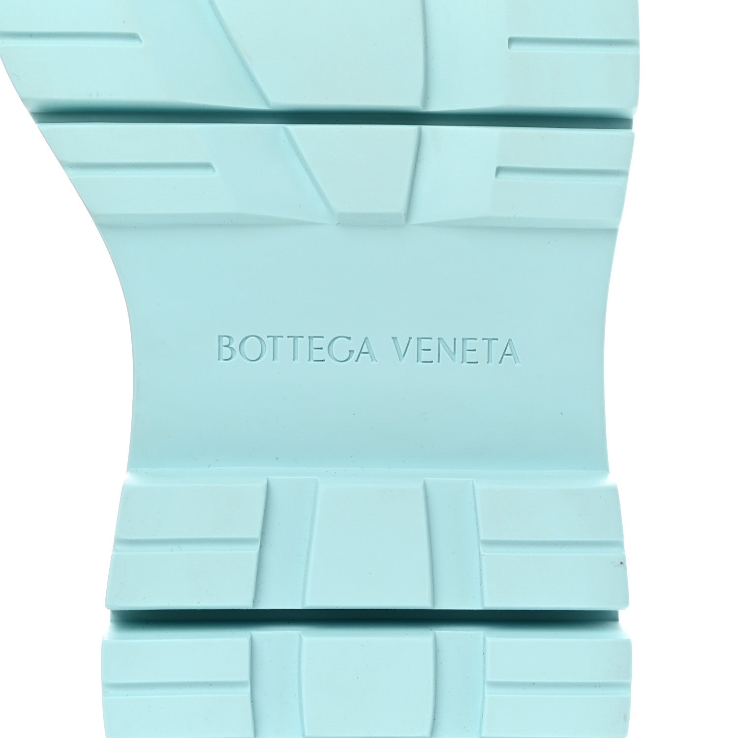 Bottega Veneta Calfskin The Tire Chelsea Boots 37.5 Black Pale Blue 7 of 7
