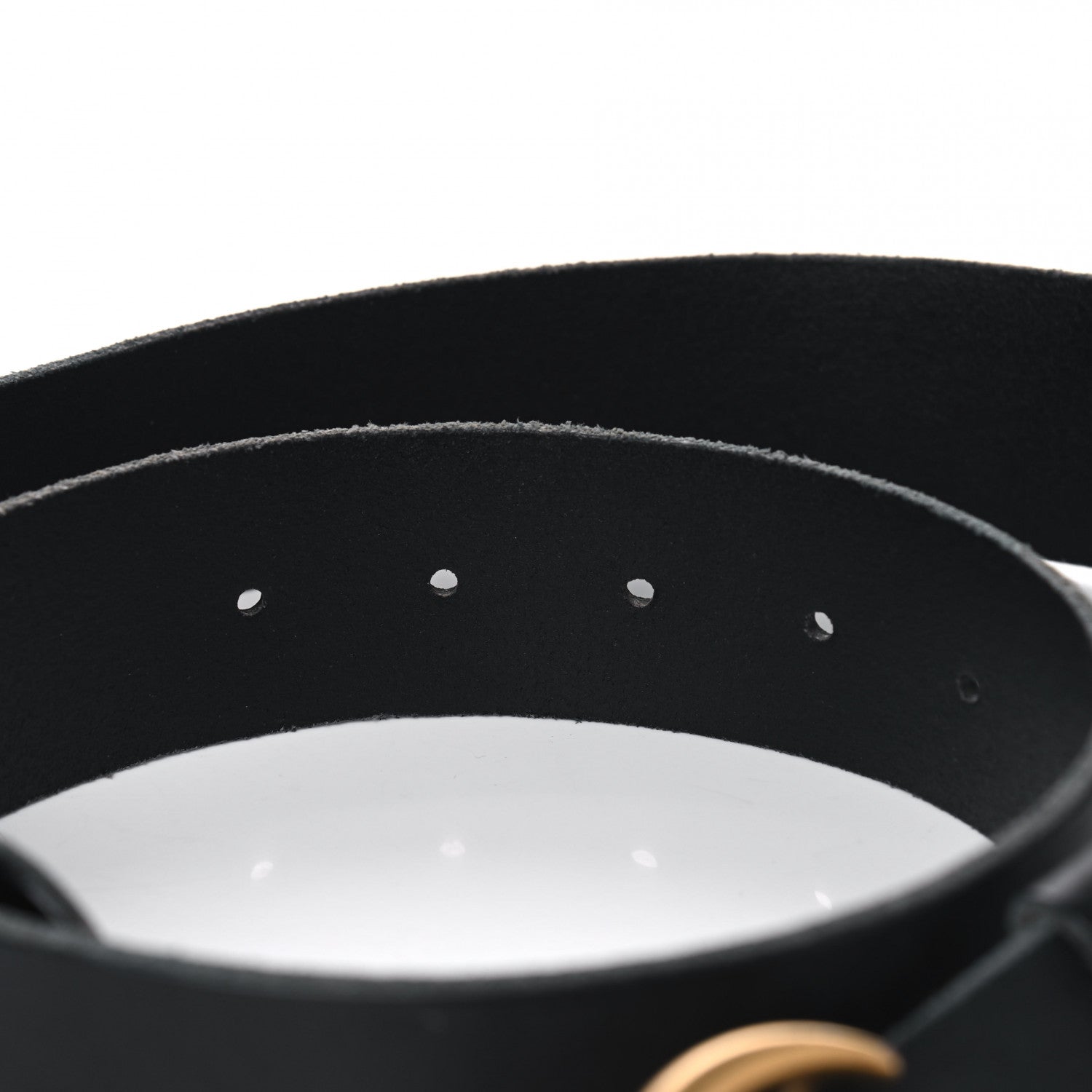 Gucci Faded Calfskin Double G 40mm Belt 85 34 Black 4 of 8