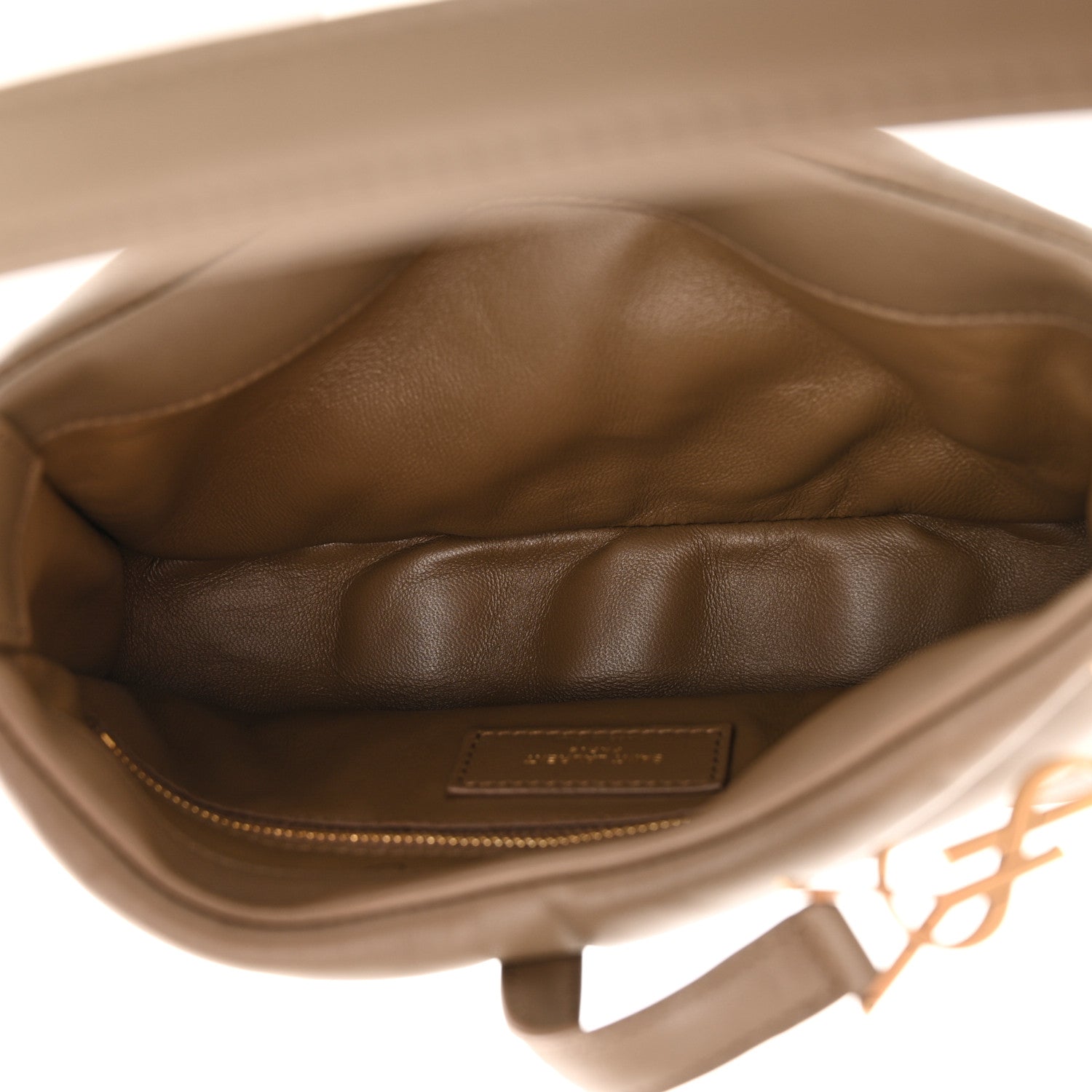 Saint Laurent Padded Lambskin Le 5 A 7 Hobo Dark Peanut 5 of 13