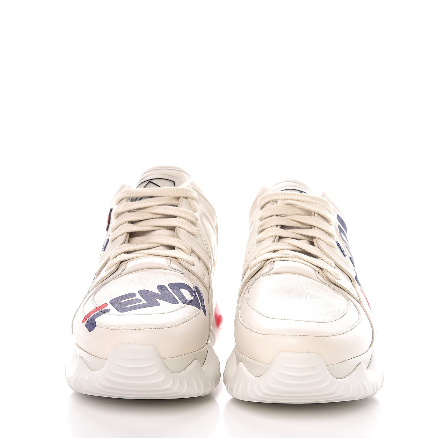X FILA Vitello Mania Painted Womens Chunky Sneakers 40 Ice White Caipiroska Blueberry