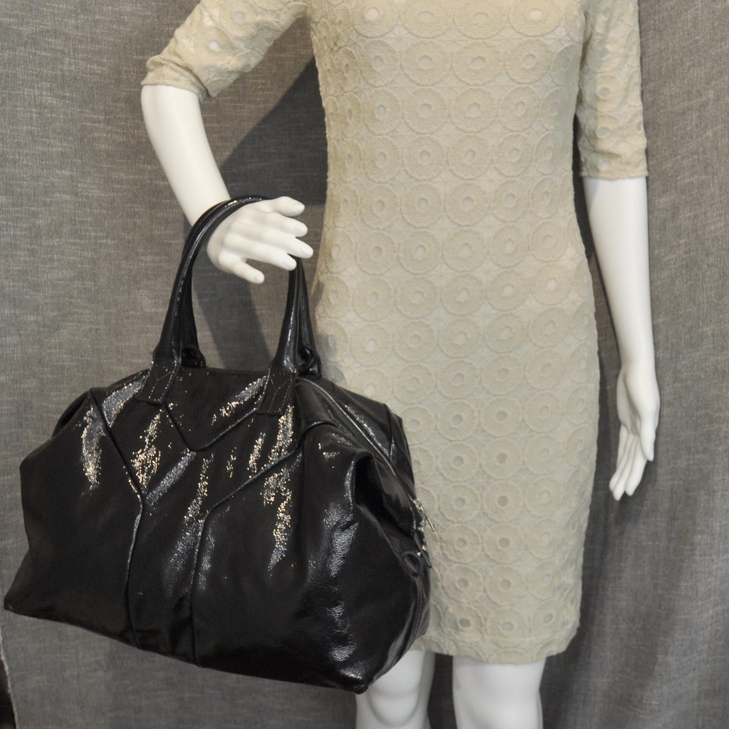 Saint Laurent Patent Easy Sac Black 2 of 9