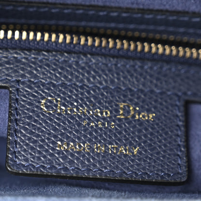 Christian Dior Grained Calfskin Saddle Bag Navy 6 of 11