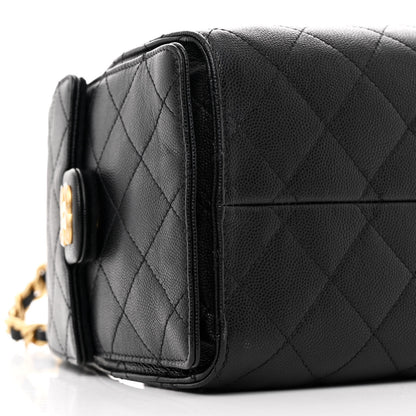 Chanel Caviar Quilted Small Chanel 25 Handbag Black 9 of 10