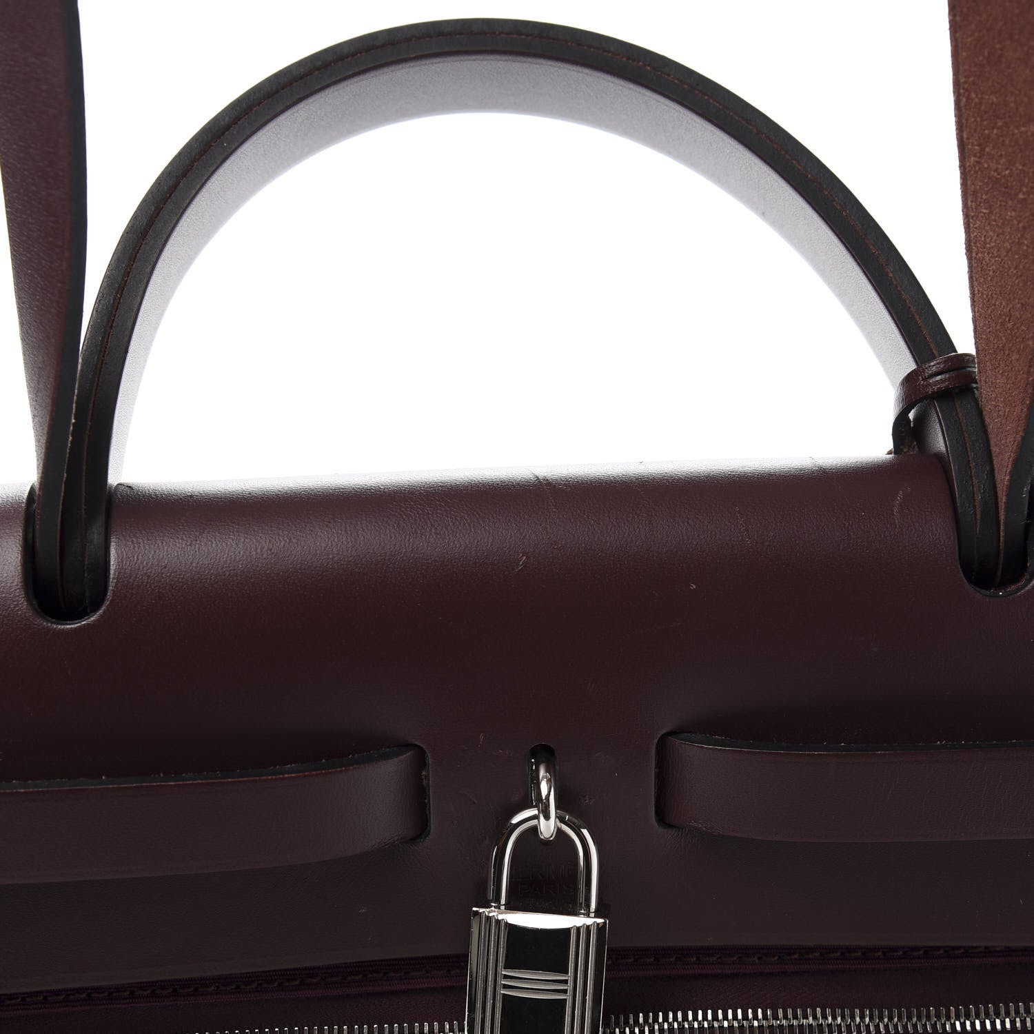 Hermes Vache Hunter Toile Officier Herbag Zip 31 PM Prune 12 of 16