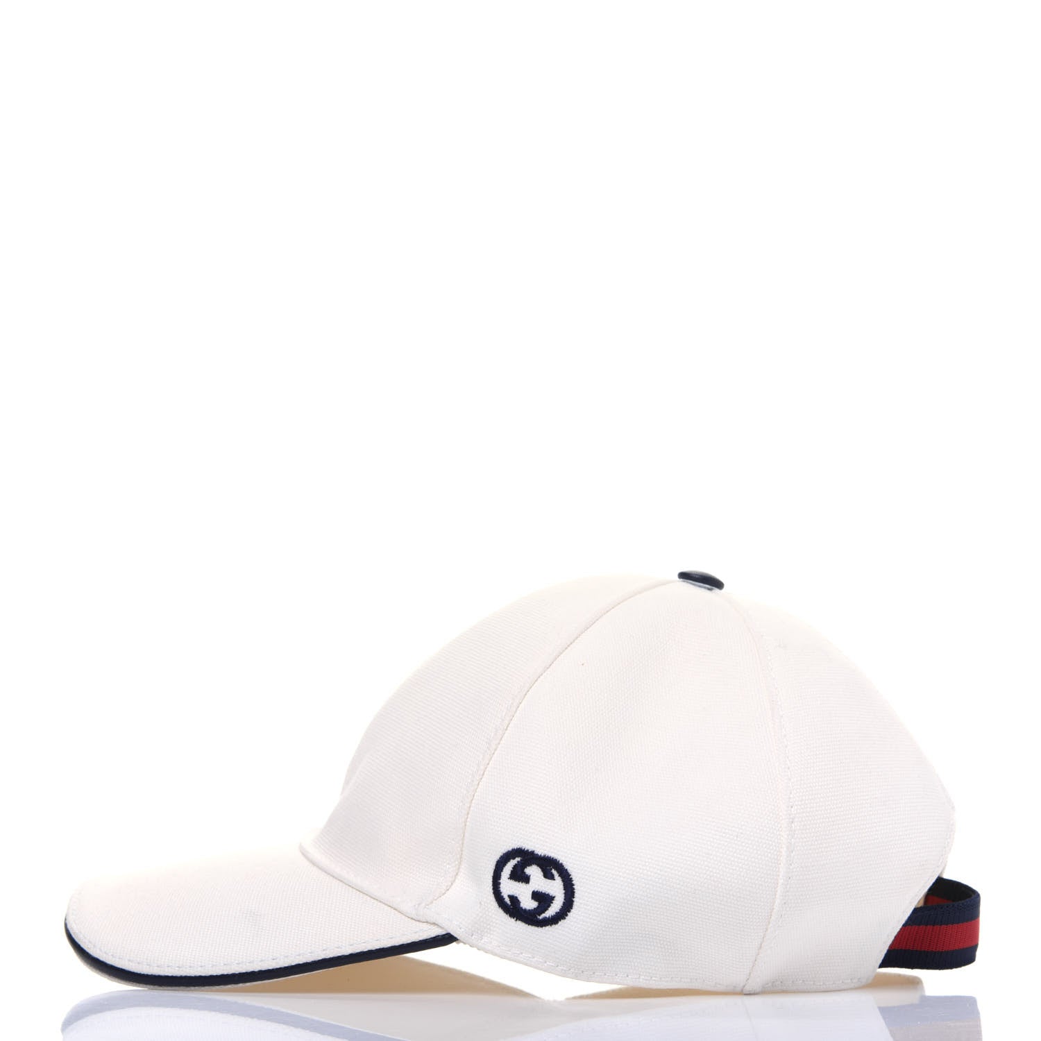 Gucci Canvas Web Baseball Hat S 57 White 2 of 8