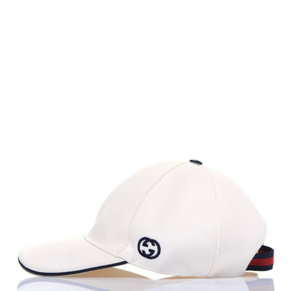 Gucci Canvas Web Baseball Hat S 57 White 2 of 8