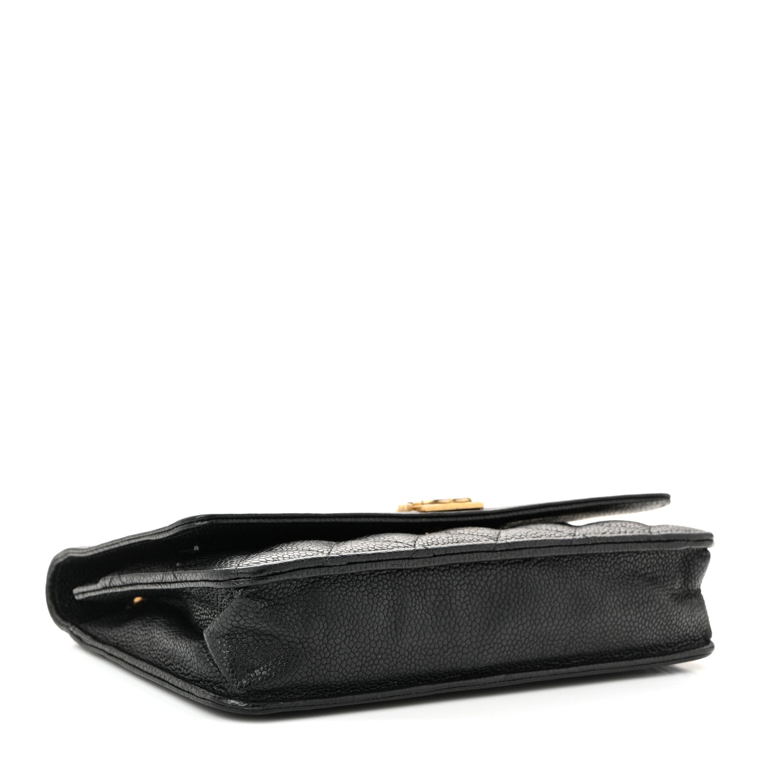 Chanel Caviar Quilted Boy Wallet On Chain WOC Black 4 of 12