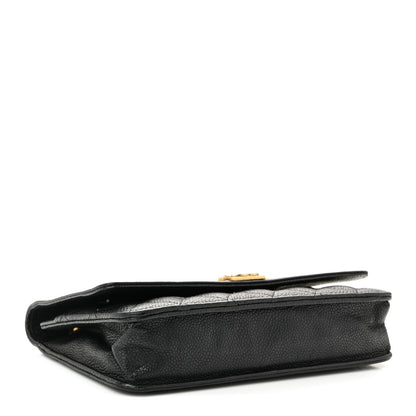 Chanel Caviar Quilted Boy Wallet On Chain WOC Black 4 of 12