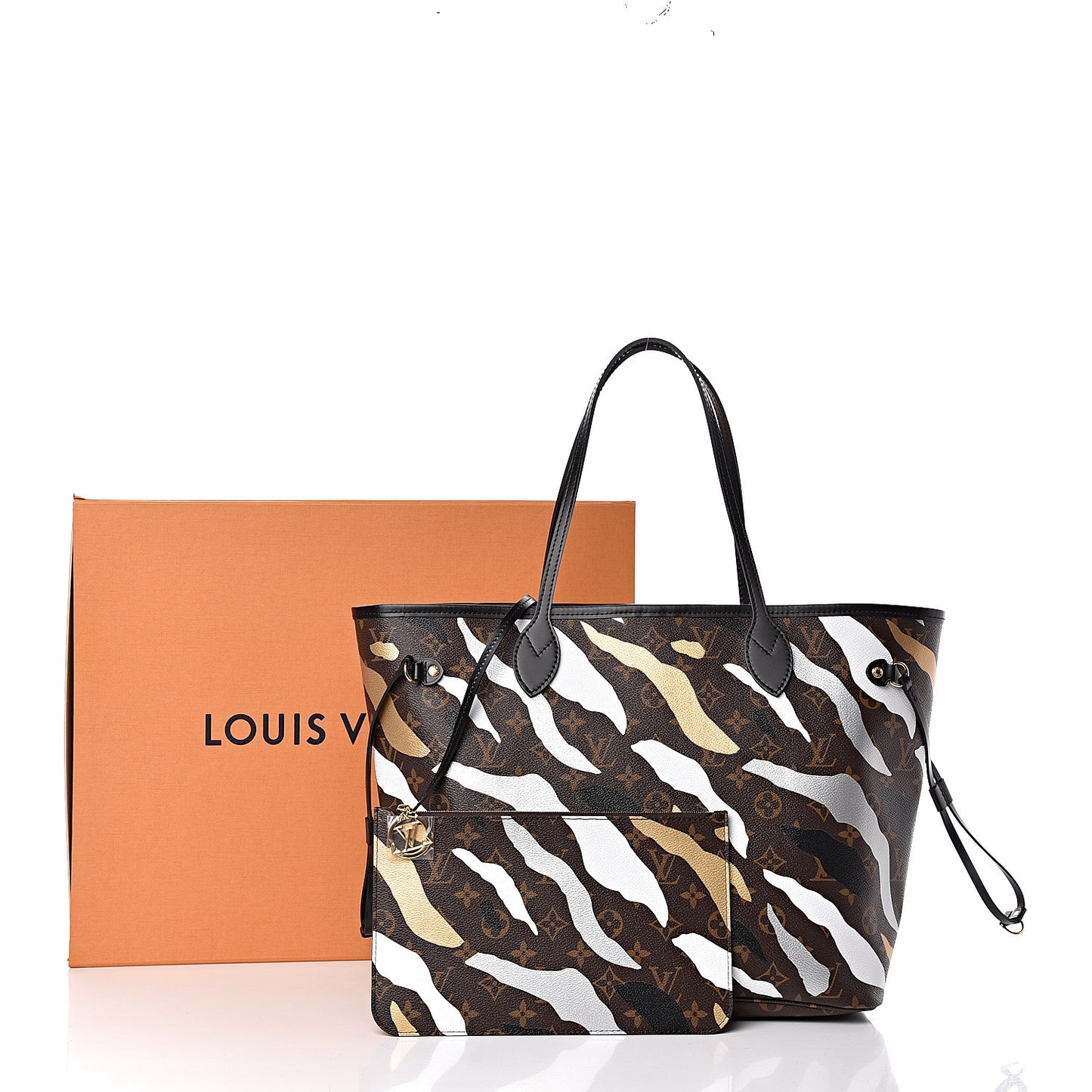 X LOL Monogram Neverfull MM Gold Silver
