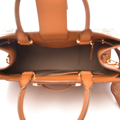 MCM Calfskin Ottomar Monogram Medium Essential Tote Cognac 5 of 9