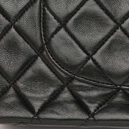 Chanel Lambskin Quilted Medium Double Flap Black 17 of 18