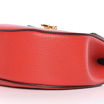 Chloe Grained Lambskin Drew Shoulder Bag Plaid Red 14 of 15