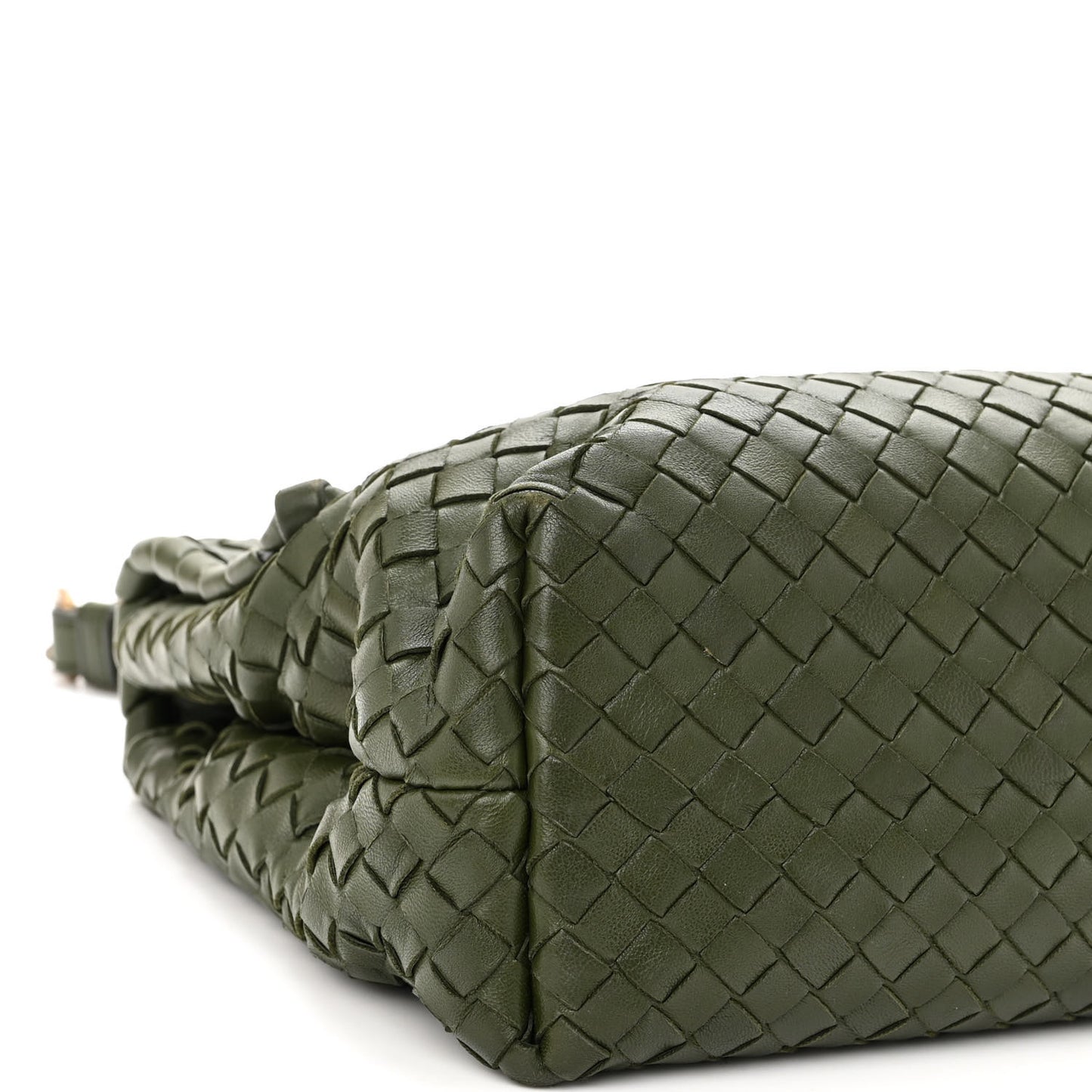 Nappa Intrecciato Medium Olimpia Bag Moss