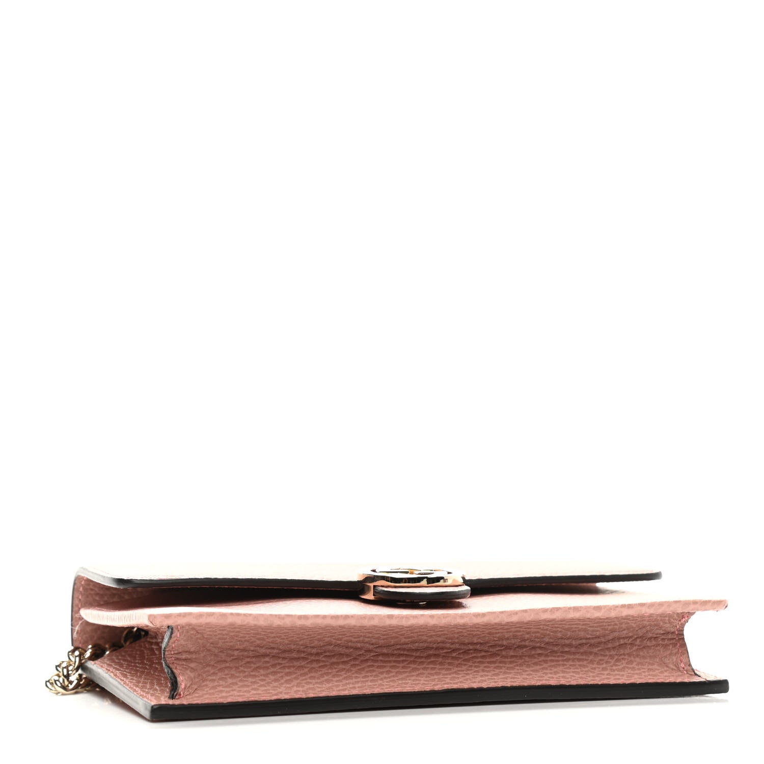 Gucci Dollar Calfskin Interlocking G Chain Wallet Soft Pink 4 of 10