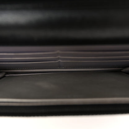 Chanel Lambskin Camellia Embossed Wallet On Chain WOC Black 5 of 11