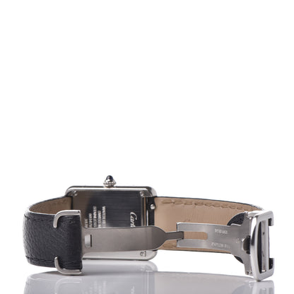 Cartier Stainless Steel Calfskin 24mm Tank Solo Quartz Watch 8 of 9