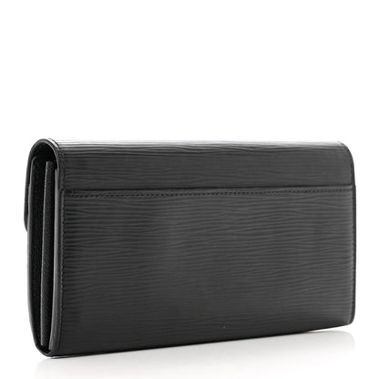 Louis Vuitton Epi Sarah Wallet NM Black 3 of 10
