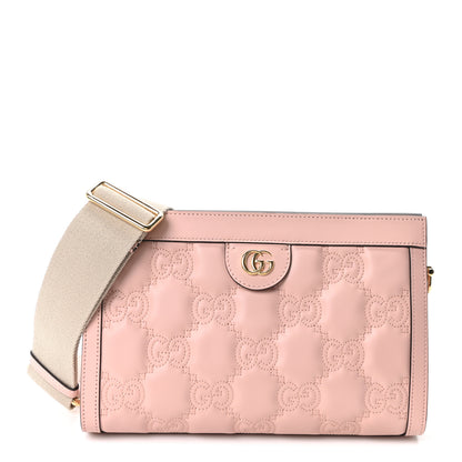 Gucci Calfskin GG Matelasse Small Slim Chain Shoulder Bag Perfect Pink Natural 1 of 10