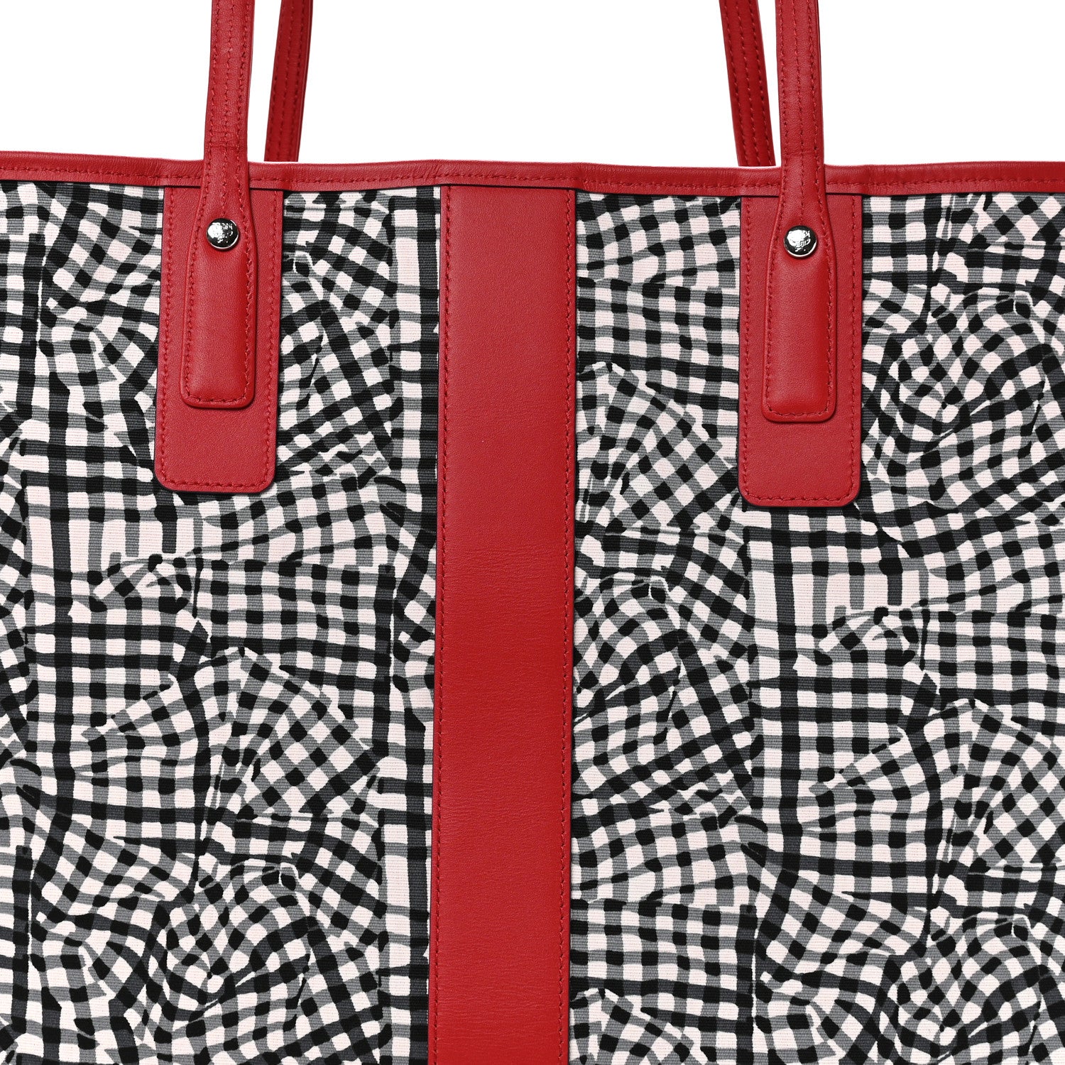 MCM Visetos Large Liz Reversible Shopper Tote Candy Red 11 of 16