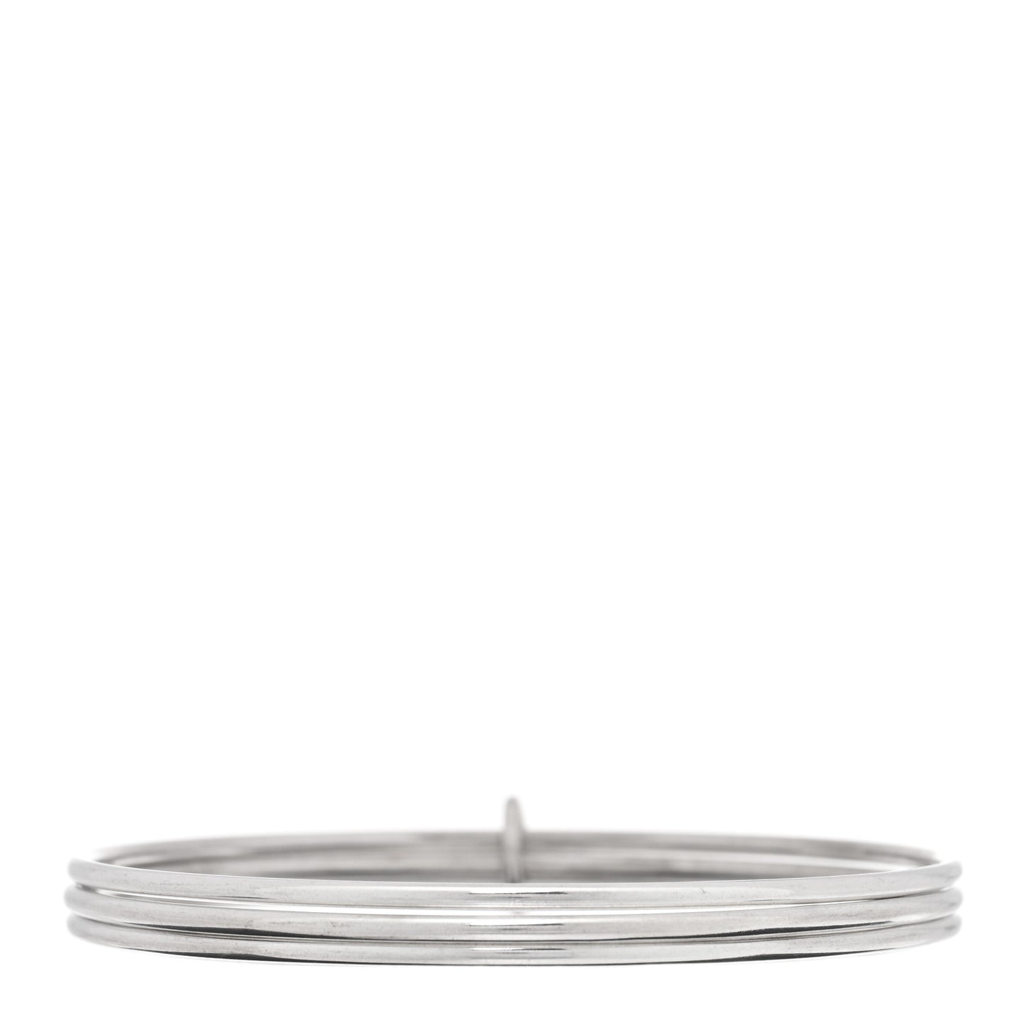 Sterling Silver Heart Triple Bangle Bracelet