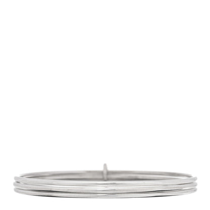 Tiffany Sterling Silver Heart Triple Bangle Bracelet 2 of 4