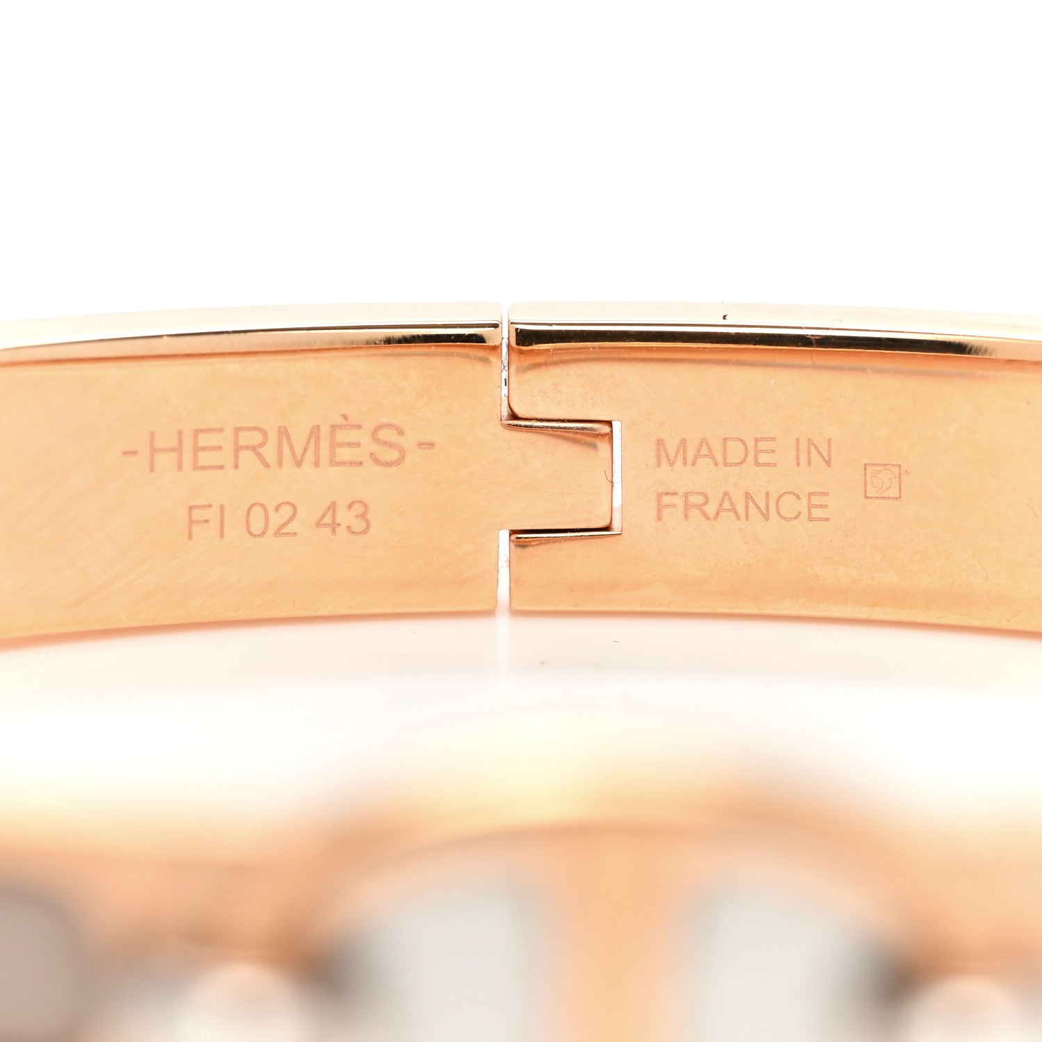 Hermes Enamel Mini Clic Chaine d'Ancre Bracelet PM Chataigne 4 of 5