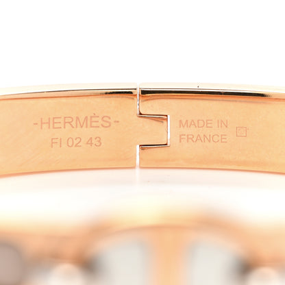Hermes Enamel Mini Clic Chaine d'Ancre Bracelet PM Chataigne 4 of 5