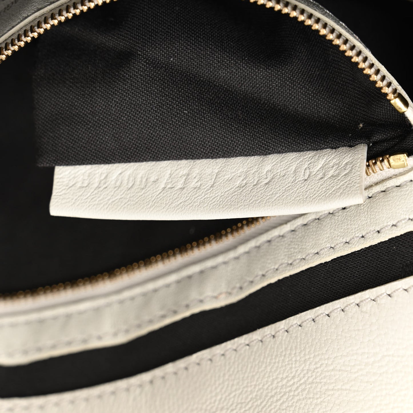 Nappa FF 1974 Embossed Baguette White