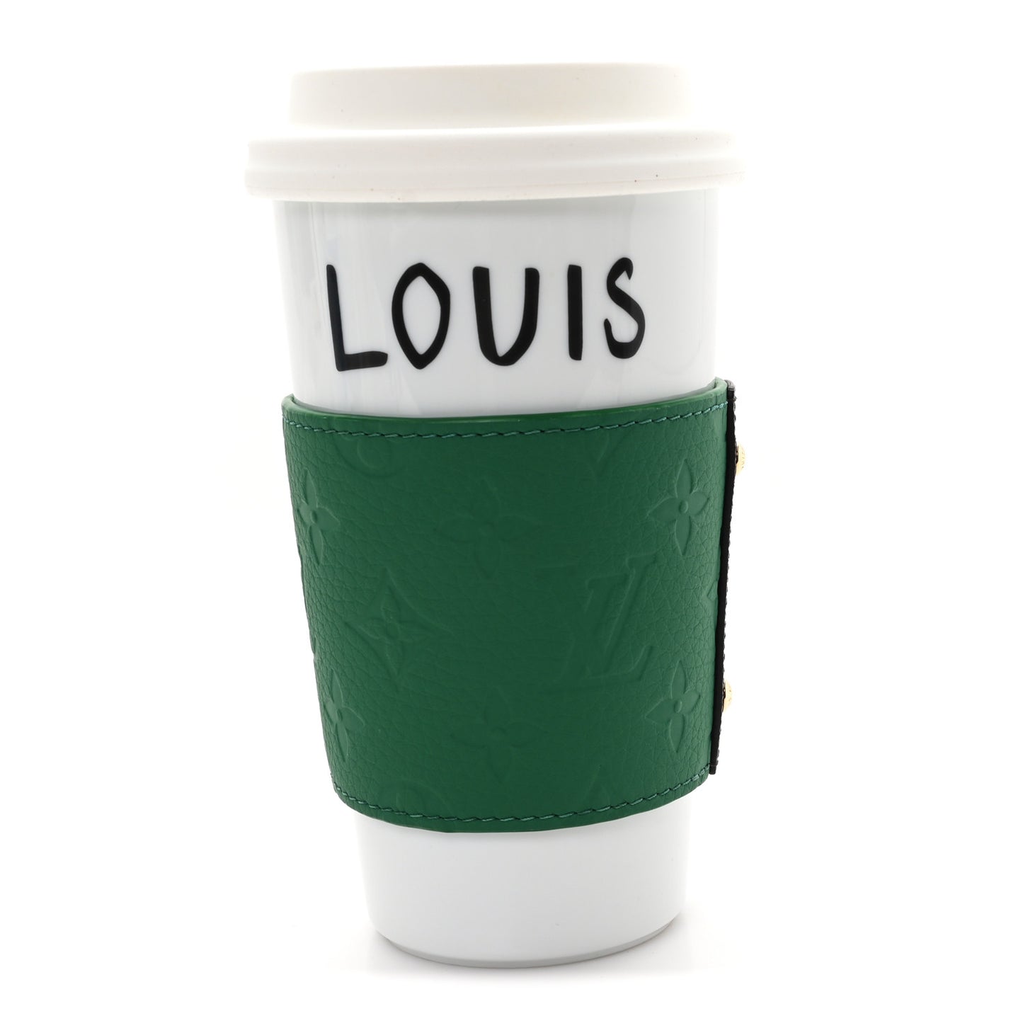Porcelain Taurillon Louis Cup Green