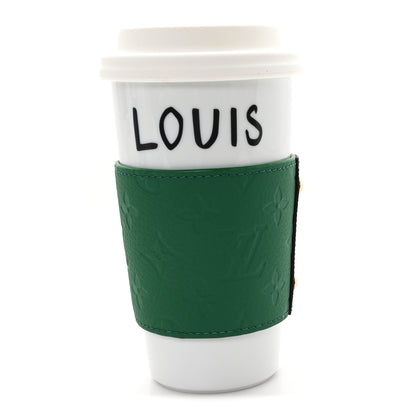 Louis Vuitton Porcelain Taurillon Louis Cup Green 1 of 6