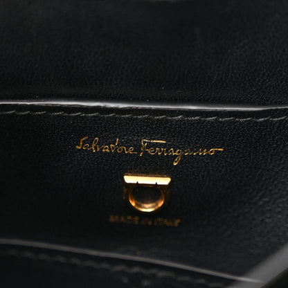 Salvatore Ferragamo Calfskin Small Margot Top Handle Satchel Black 6 of 10