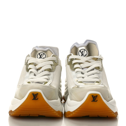 Louis Vuitton Monogram Calfskin Run 55 Sneakers 38.5 White 2 of 10