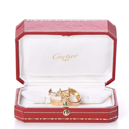 Cartier 18K Yellow Gold 5.5mm LOVE Hoop Earrings 9 of 9