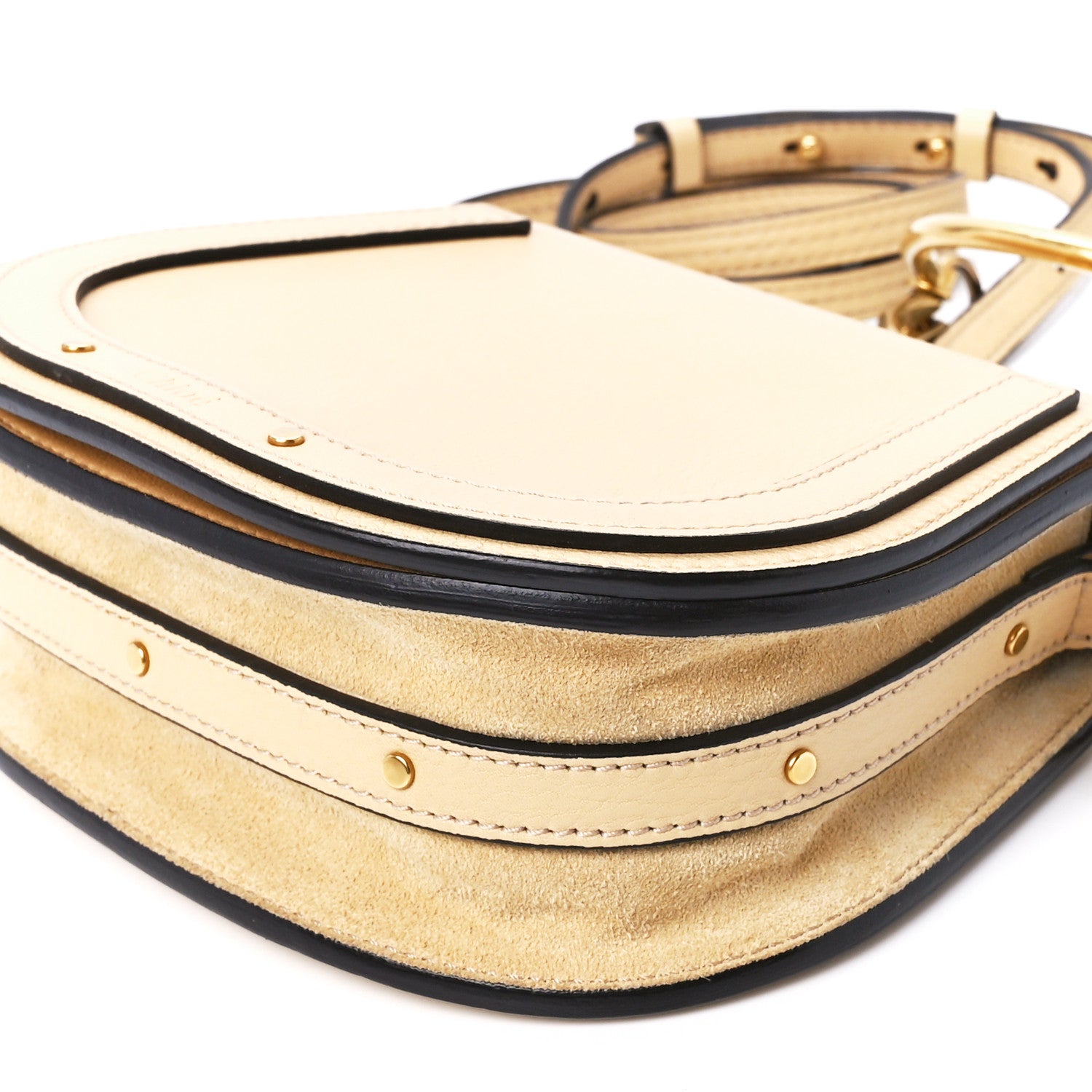 Chloe Calfskin Suede Small Nile Bracelet Bag Subtle Yellow 13 of 13