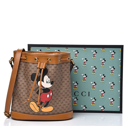 Gucci X DISNEY Mini Vintage GG Supreme Monogram Bucket Bag Beige Vintage Sun Oil 11 of 11