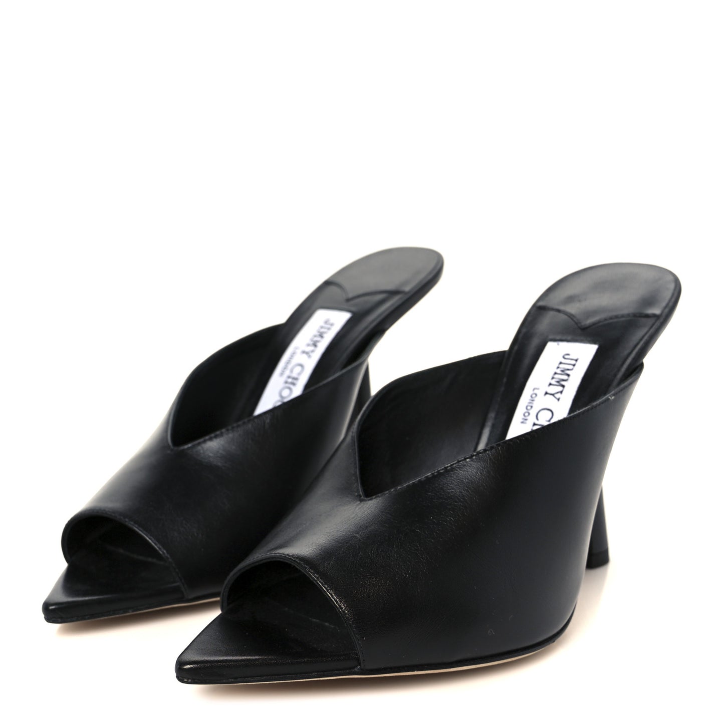 Calfskin Maryanne 100 Mule Sandals 37.5 Black