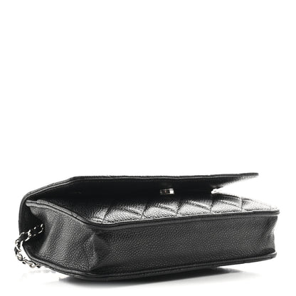 Chanel Caviar Quilted Wallet on Chain WOC Black 4 of 12