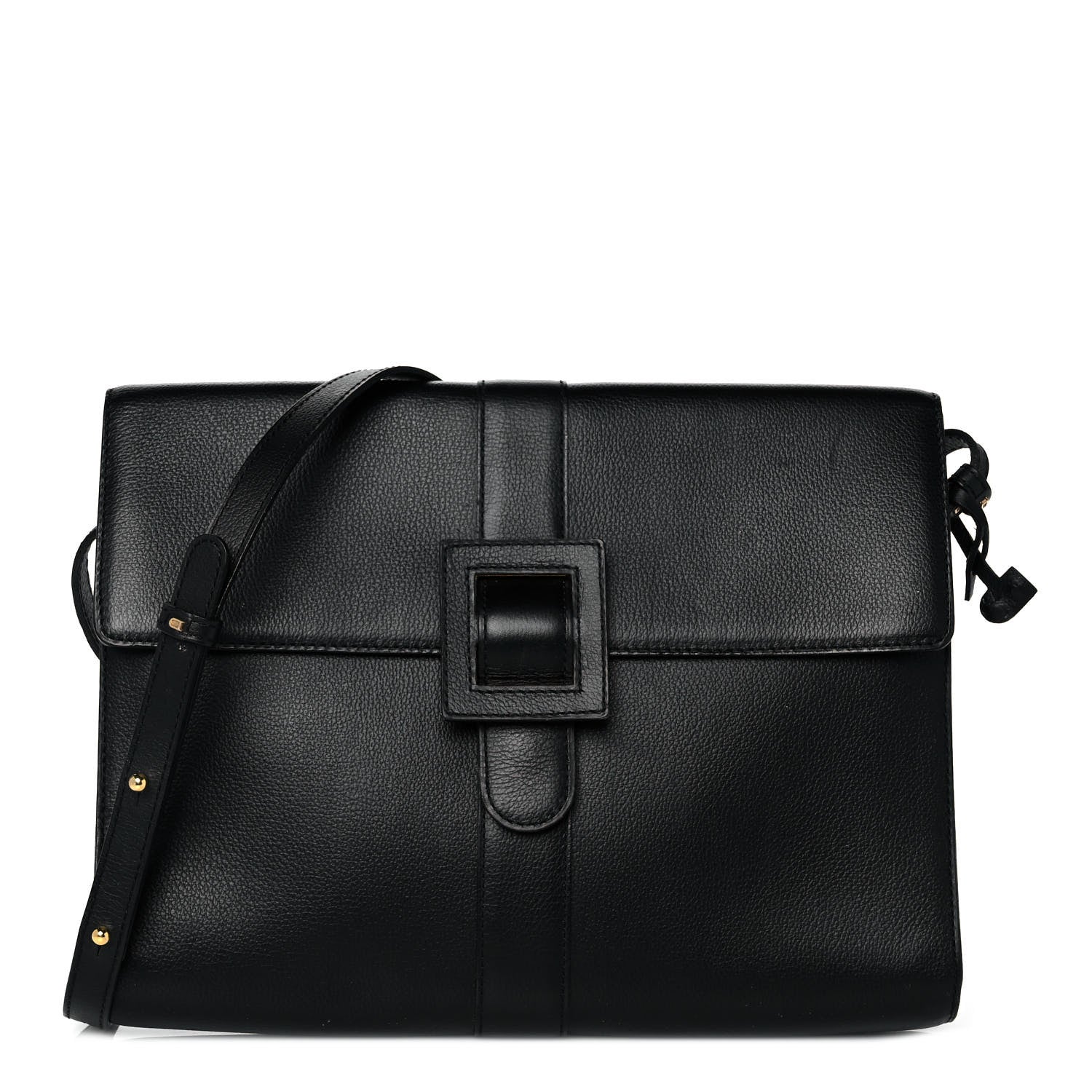 Delvaux Calfskin Crossbody Bag Black 1 of 8