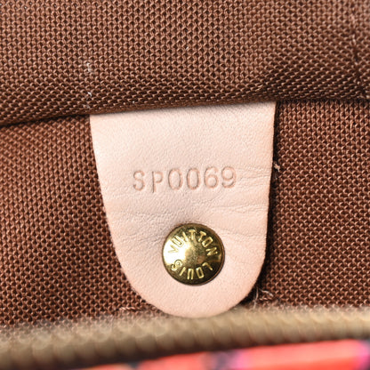 Louis Vuitton Monogram Roses Speedy 30 9 of 9