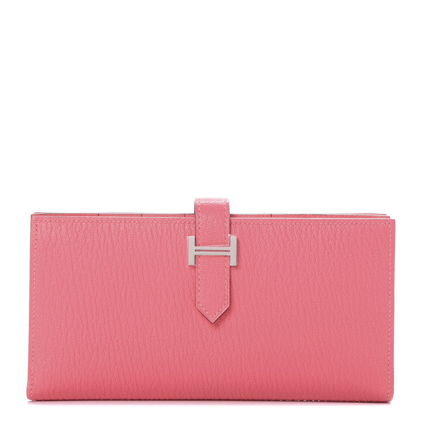 Chevre Mysore Bearn Gusset Wallet Rose Lipstick